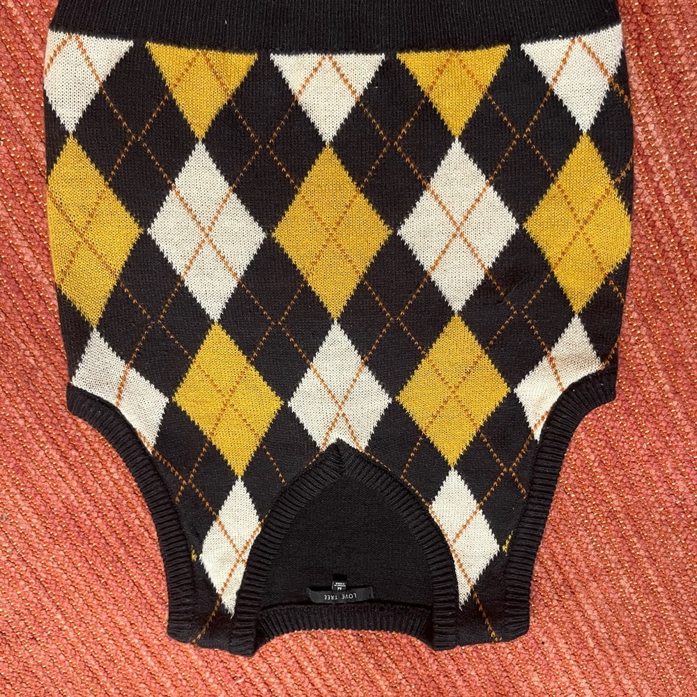 Argyle Patterned Sweater